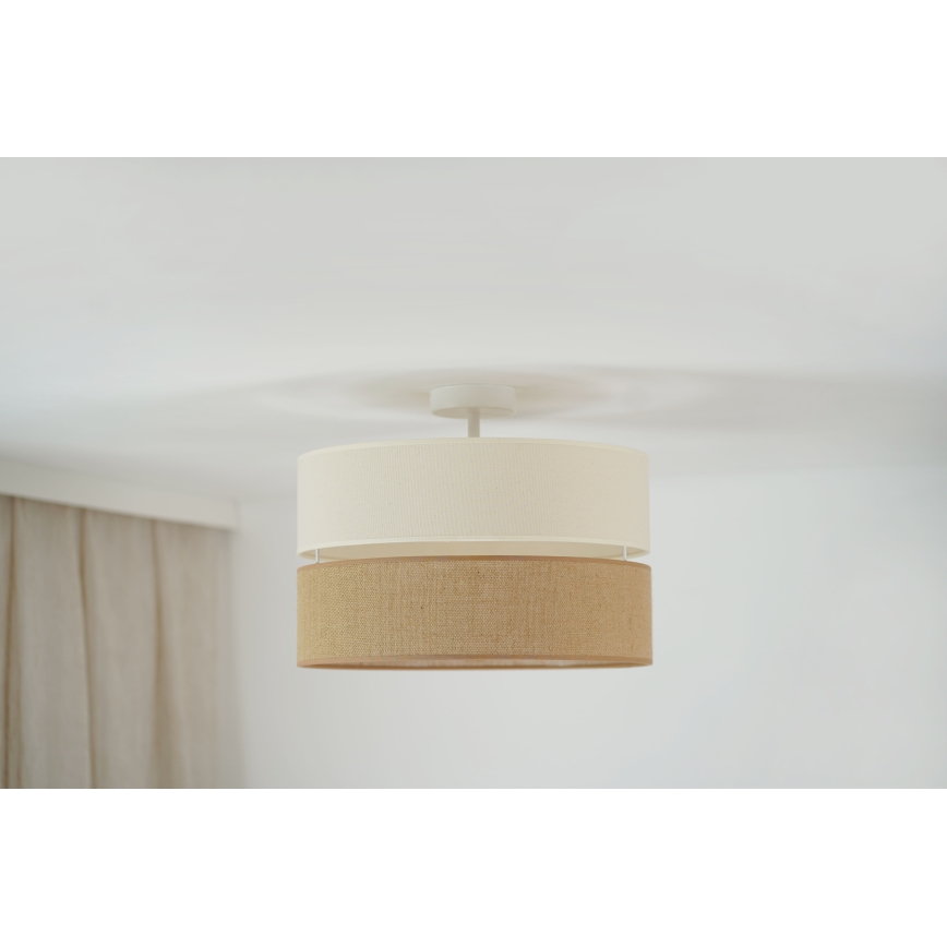 Brilagi - Полилей за повърхностен монтаж ROYAL YUTE 1xE27/15W/230V Ø 40 см бежов/кремав