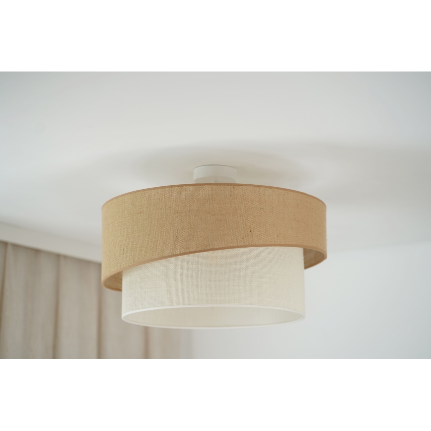Brilagi - Полилей за повърхностен монтаж SHINE 1xE27/15W/230V Ø 50 см бежов/кремав