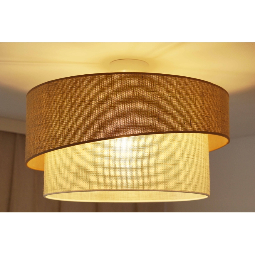 Brilagi - Полилей за повърхностен монтаж SHINE 1xE27/15W/230V Ø 50 см бежов/кремав