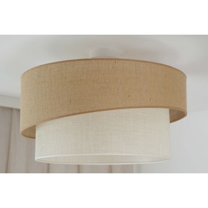 Brilagi - Полилей за повърхностен монтаж SHINE 1xE27/15W/230V Ø 50 см бежов/кремав