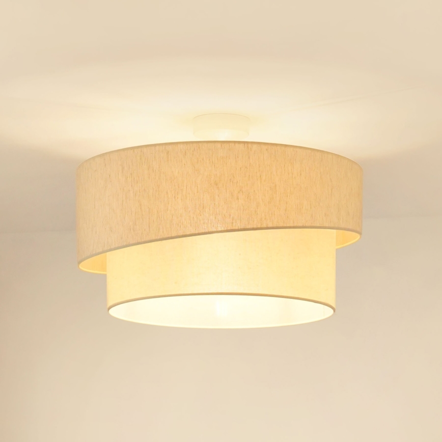 Brilagi - Полилей за повърхностен монтаж SHINE 1xE27/15W/230V Ø 50 см кремав