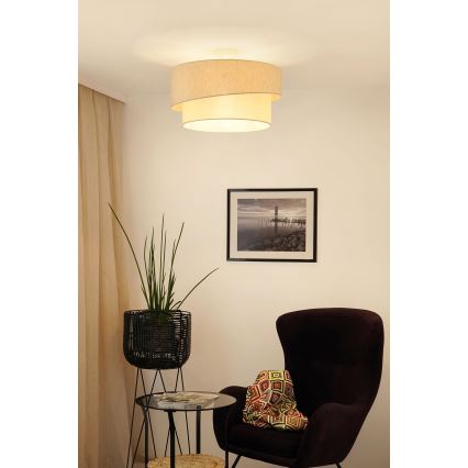 Brilagi - Полилей за повърхностен монтаж SHINE 1xE27/15W/230V Ø 50 см кремав