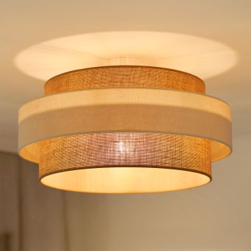 Brilagi - Полилей за повърхностен монтаж SPACE LIGHT 1xE27/15W/230V Ø 50 см бежов/кремав