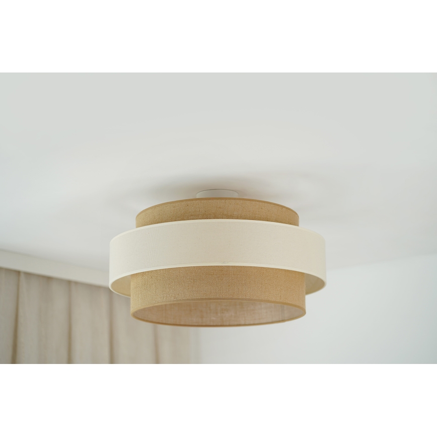 Brilagi - Полилей за повърхностен монтаж SPACE LIGHT 1xE27/15W/230V Ø 50 см бежов/кремав