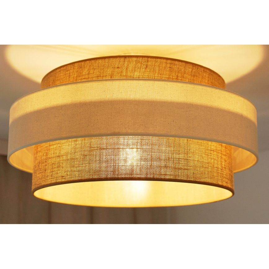 Brilagi - Полилей за повърхностен монтаж SPACE LIGHT 1xE27/15W/230V Ø 50 см бежов/кремав