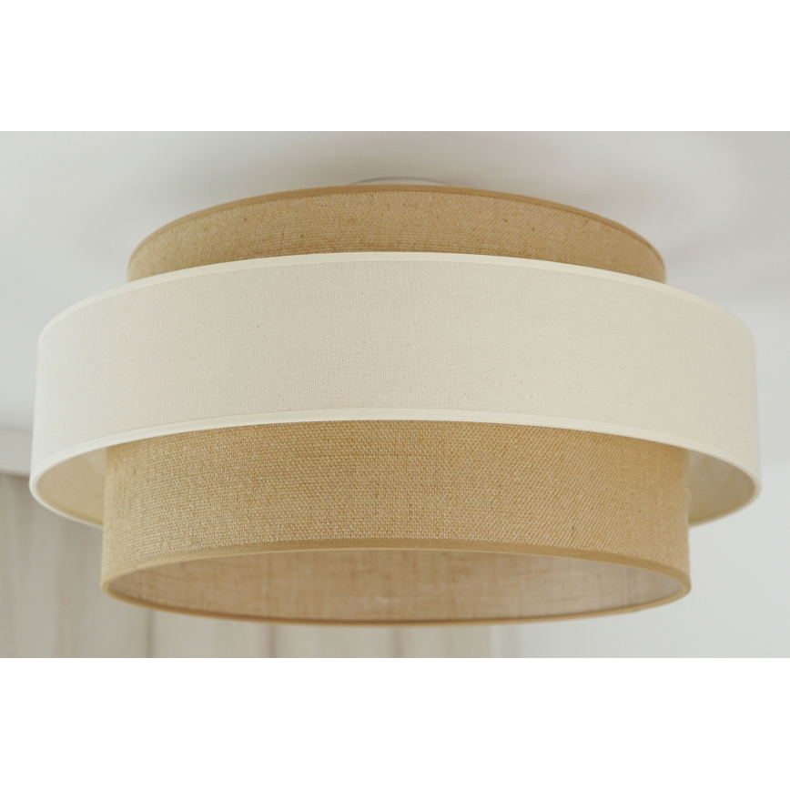 Brilagi - Полилей за повърхностен монтаж SPACE LIGHT 1xE27/15W/230V Ø 50 см бежов/кремав