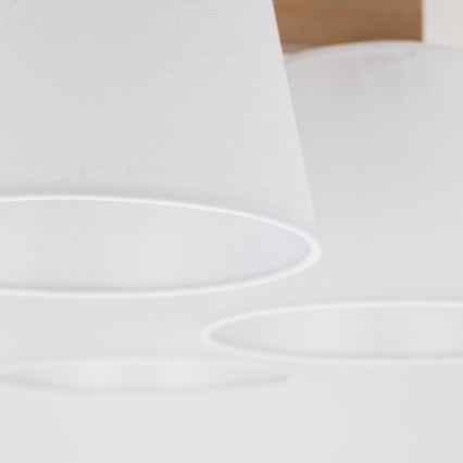 Brilagi - Полилей за таван с директен монтаж LATTE SABIA 5xE27/15W/230V бор/бял