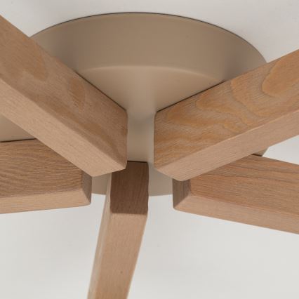 Brilagi - Полилей за таван с директен монтаж LATTE SABIA 5xE27/15W/230V бор/бял