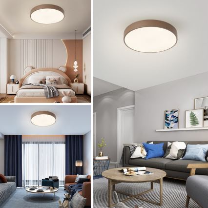 Brilagi - LED таванно осветително тяло POOL LED/60W/230V 3000/4000/6000K Ø 50 см кафяво