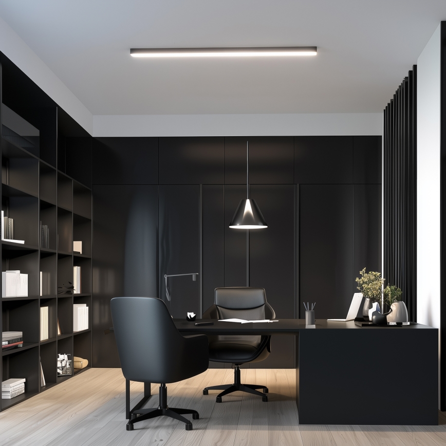 Brilagi - LED плафон за повърхностен монтаж FULLDAY LED/20/30/40W/230V 2700/4000/6000K 120 cm UGR19 черен