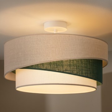 Brilagi - Повърхностно монтиран полилей ARROW 1xE27/60W/230V Ø 45 cm бежов/зелен/бял