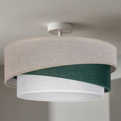 Brilagi - Повърхностно монтиран полилей ARROW 1xE27/60W/230V Ø 45 cm бежов/зелен/бял