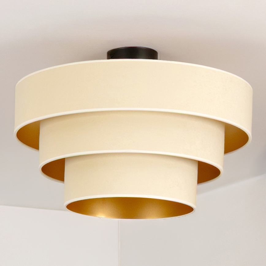 Brilagi - Повърхностно монтиран полилей LUNETA 1xE27/60W/230V Ø 40 см кремав/златен