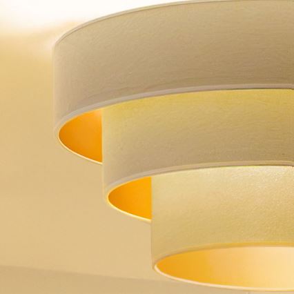 Brilagi - Повърхностно монтиран полилей LUNETA 1xE27/60W/230V Ø 40 см кремав/златен