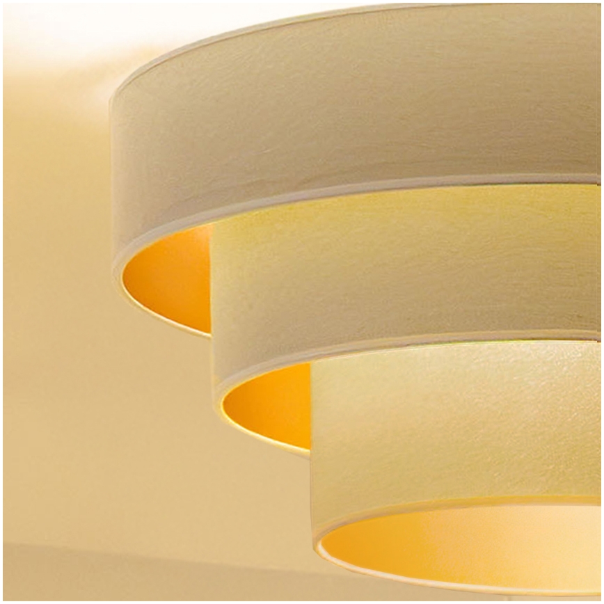 Brilagi - Повърхностно монтиран полилей LUNETA 1xE27/60W/230V Ø 40 см кремав/златен