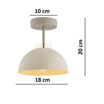 Brilagi - Повърхностно монтиран полилей MOON 1xE27/60W/230V бежов/златист