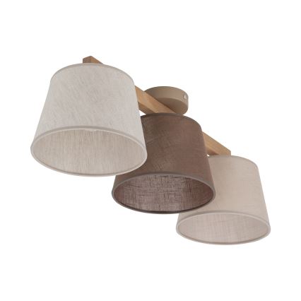 Brilagi - Прилепнал полилей LATTE, 3xE27/15W/230V, цвят бор/микс