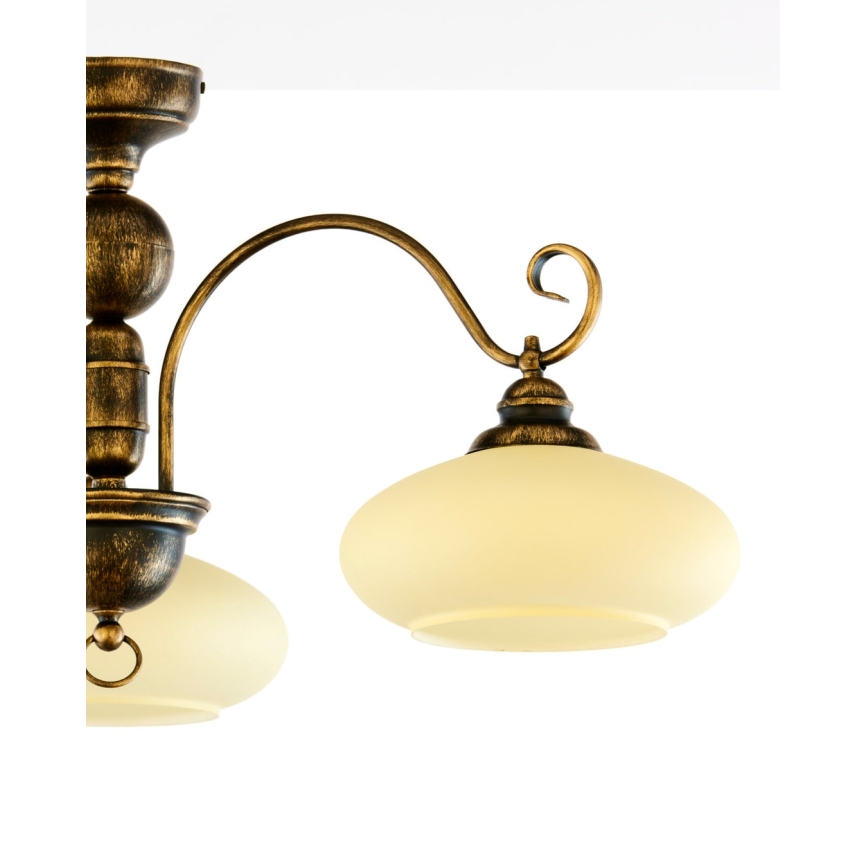 Brilagi - Прилепнал таванен полилей MOLLERO 3xE27/15W/230V pr. 84 cm бронз/патина