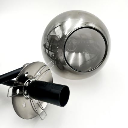 Brilagi - Прикрепен полилей MALIVA 3xE14/15W/230V матов хром/димчато