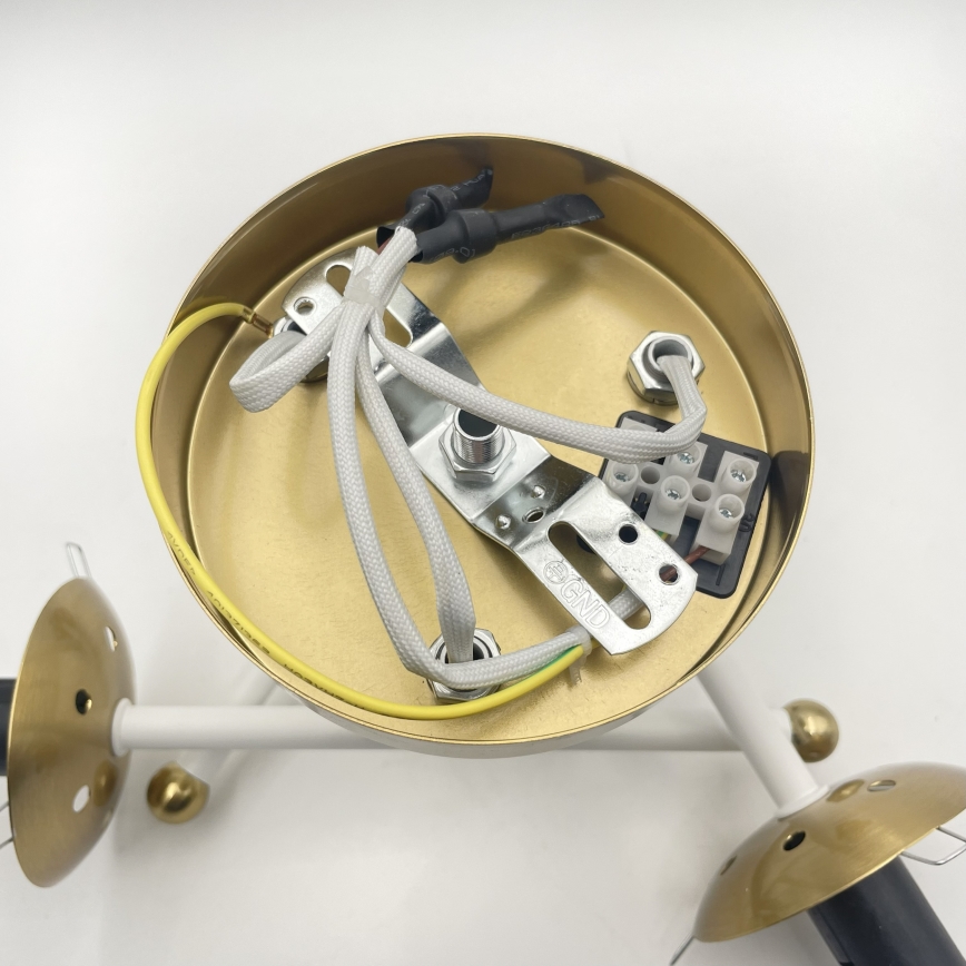 Brilagi - Прикрепен полилей MALIVA 3xE14/15W/230V златист/бял