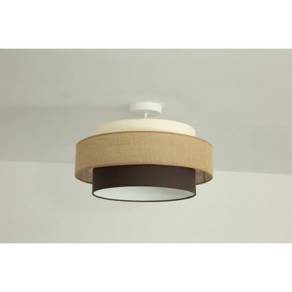 Brilagi - Прикрепен полилей RESNA 1xE27/60W/230V Ø 40 см бежов/черен
