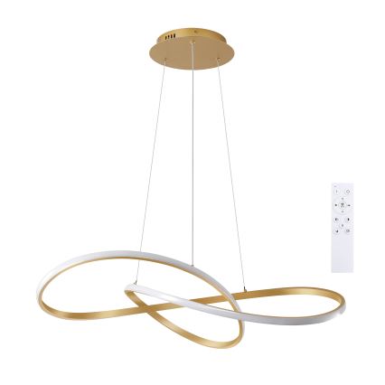 Brilagi - LED полилей с димиране на кабел INFINITY LED/80W/2300-6000K 80x80 cm златист + дистанционно управление