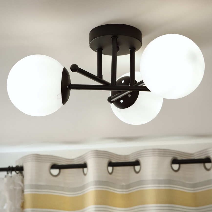 Brilagi - Резервно стъкло за полилей и лампа MALIVA E14, диаметър 13 см, бяло