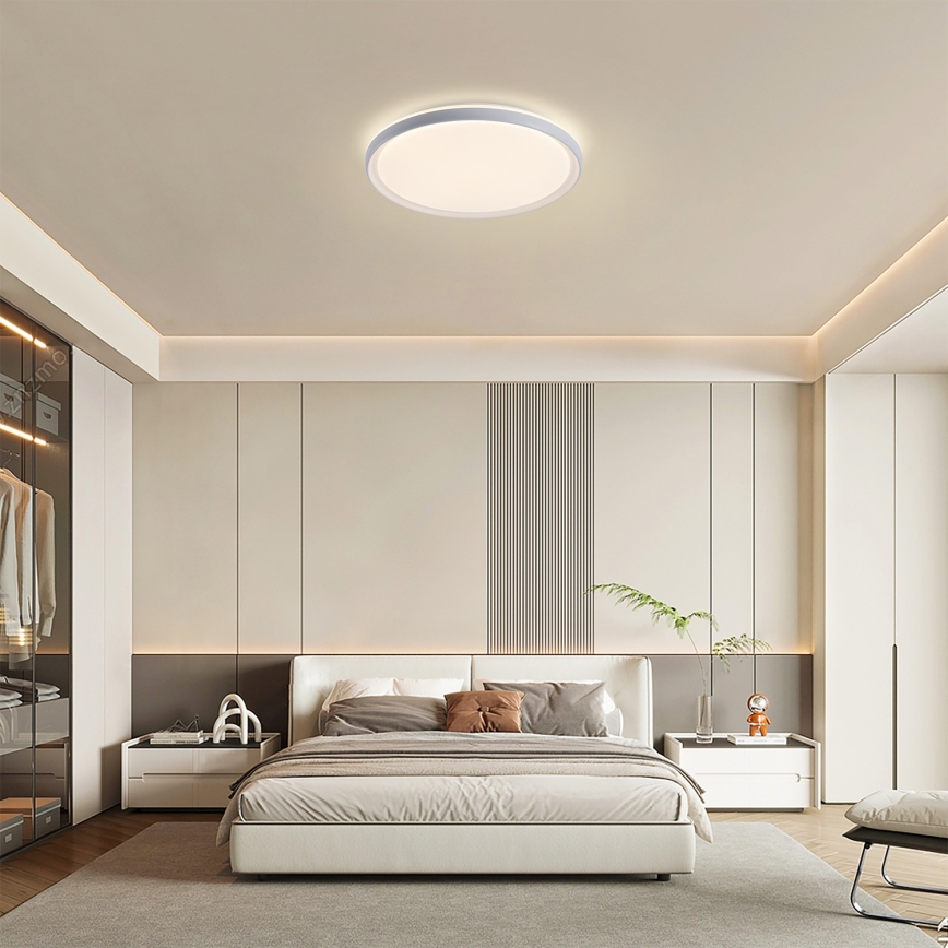 Brilagi - LED Димируемо таванно осветително тяло RIVO LED/72W/230V 3000-6000K бяло, диаметър 50 см + дистанционно управление