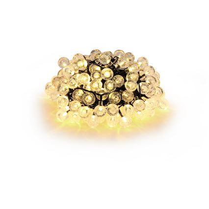 BRILAGI - LED соларна декоративна гирлянда BUBBLE 300 x LED / 8 режима 30 м IP65 топло бяло 500 mAh