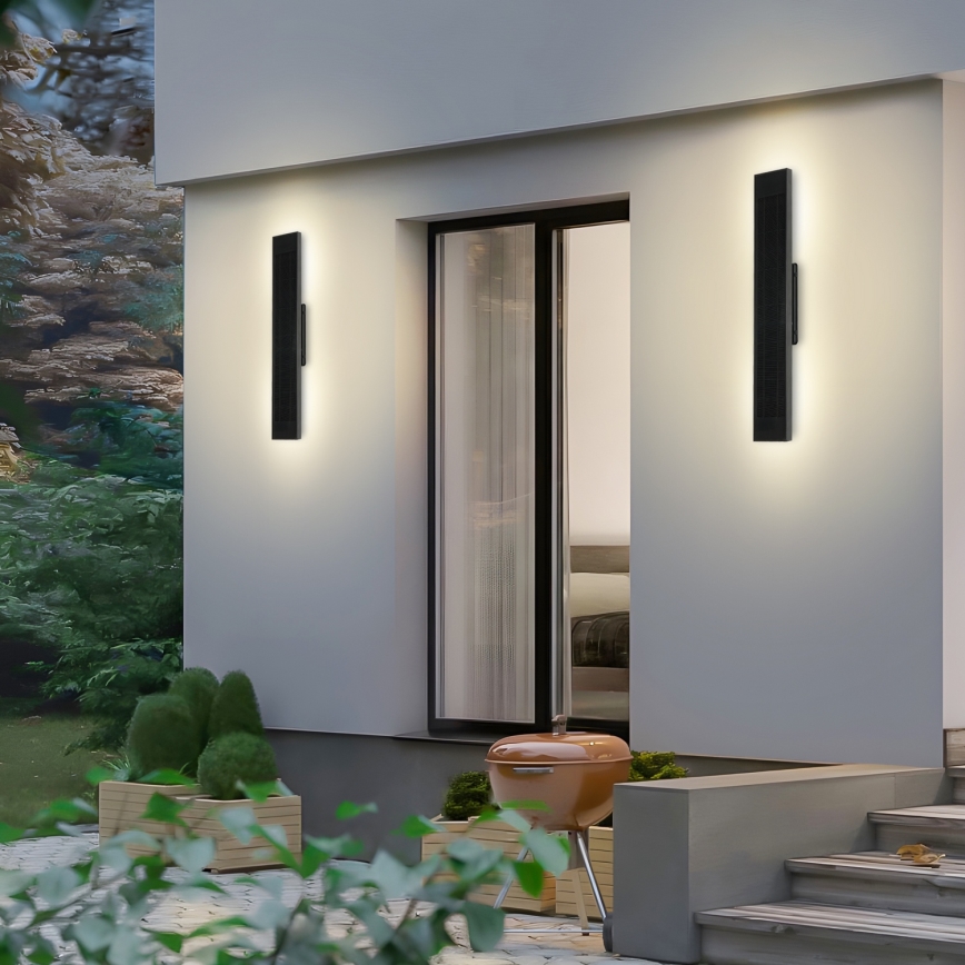 Brilagi - LED димируема соларна стенна лампа SUN LED/4W/230V 60 cm 4000 mAh IP44