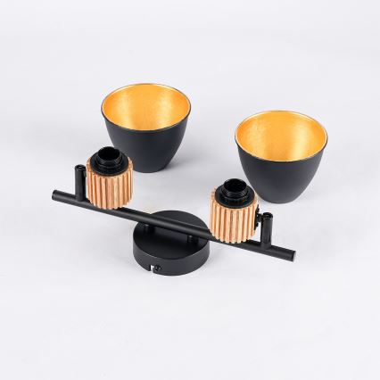 Brilagi - Спот ODENSE 2xE14/10W/230V дърво/черно