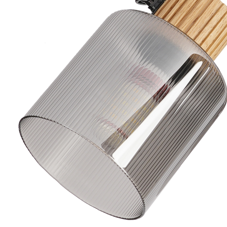 Brilagi - Спот осветително тяло HYGGE 4xE14/15W/230V дърво/опушено