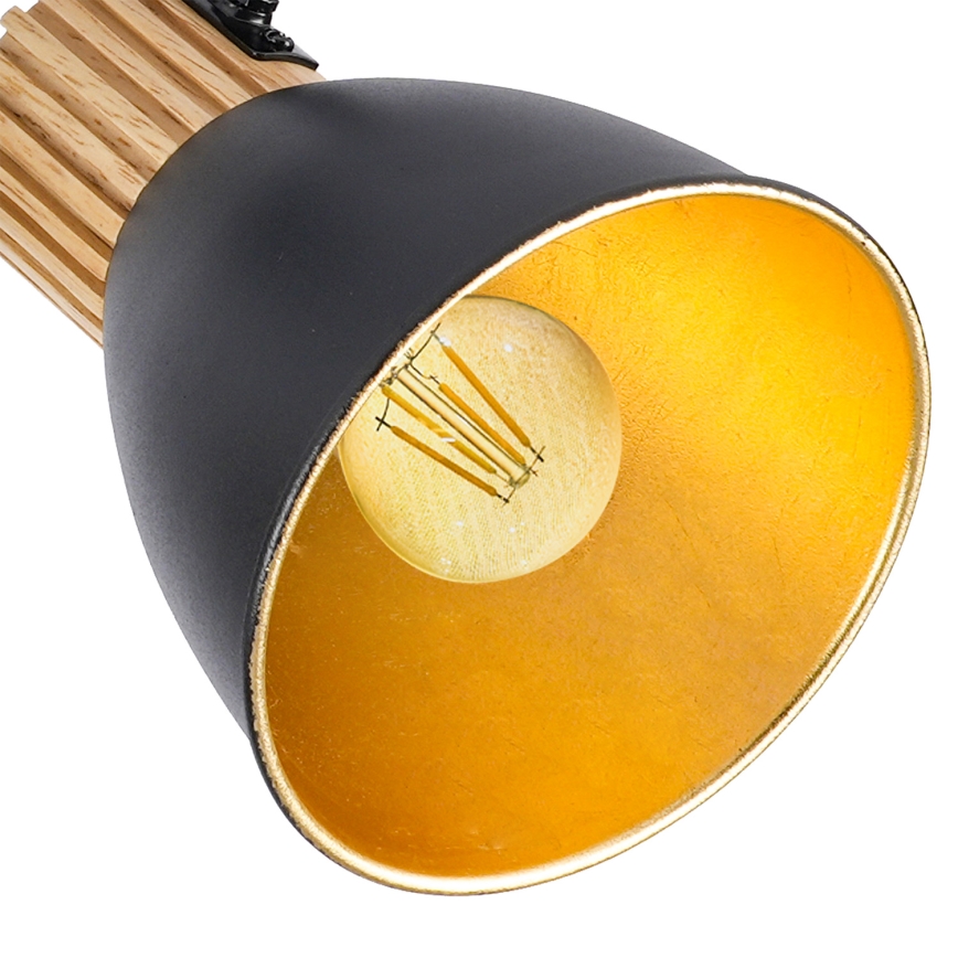 Brilagi - Спот осветително тяло ODENSE 3xE14/10W/230V, корпус от каучуково дърво/черно