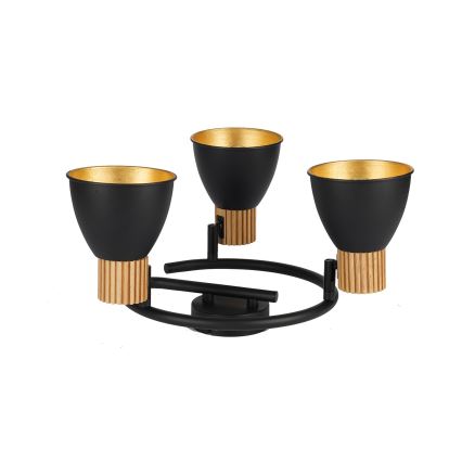 Brilagi - Спот осветително тяло ODENSE 3xE14/10W/230V, корпус от каучуково дърво/черно