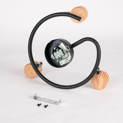 Brilagi - Спот осветително тяло ODENSE 3xE14/10W/230V, корпус от каучуково дърво/черно