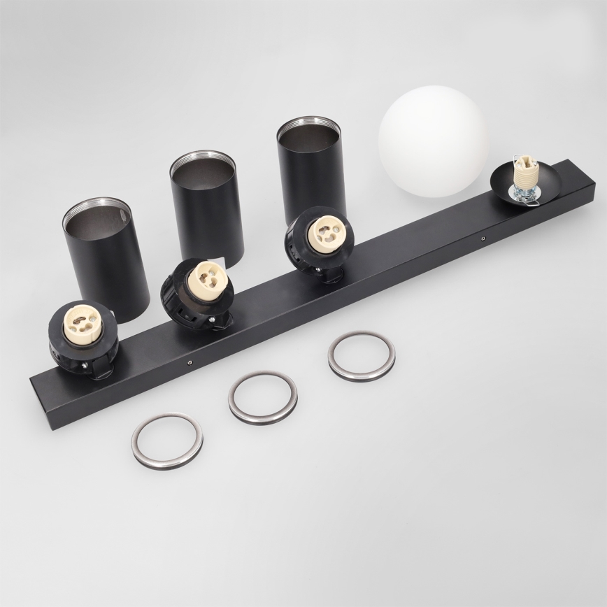 Brilagi - Спот осветително тяло SELE BALL 3xGU10/30W/230V + 1xG9/10W черно