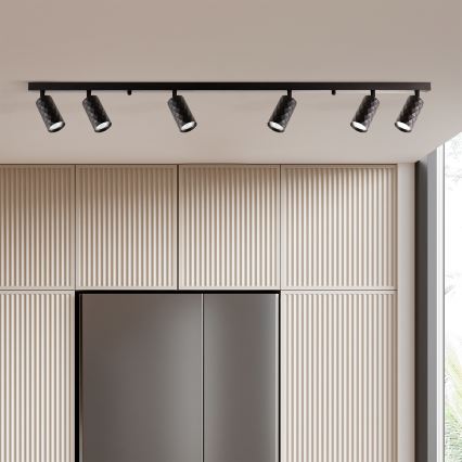 Brilagi - Спот осветително тяло SELE DIAMANT 6xGU10/30W/230V черно