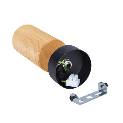 Brilagi - Спот SELE 1xGU10/30W/230V черен/дъбов декор