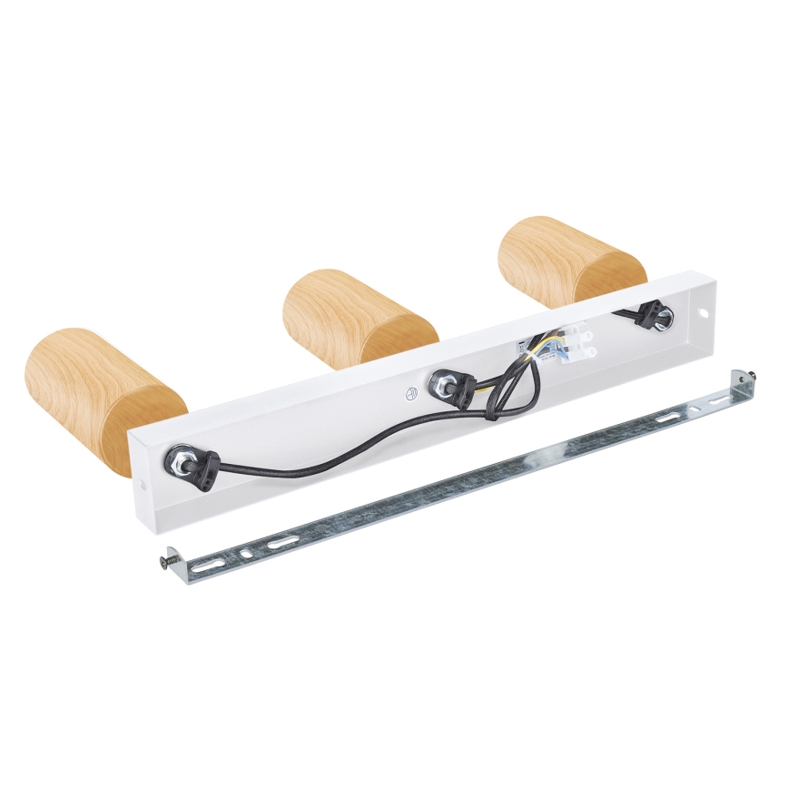 Brilagi - Спот SELE 3xGU10/30W/230V бял/дъбов декор