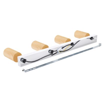 Brilagi - Спот SELE 4xGU10/30W/230V бял/дъбов декор