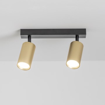 Brilagi - Спот SELE GOLDEN 2xGU10/30W/230V черен/златист