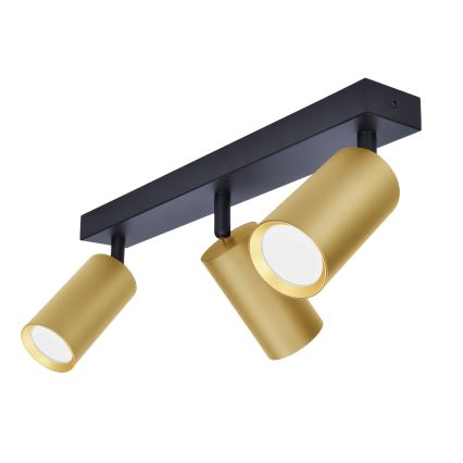 Brilagi - Спот SELE GOLDEN 3xGU10/30W/230V черен/златист