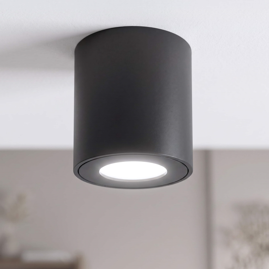 BRILAGI - Спот за баня MIA 1xGU10/30W/230V 84x80 мм черен IP54