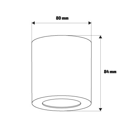Brilagi - Спот за баня MIA 1xGU10/30W/230V 84x80 mm златист IP54