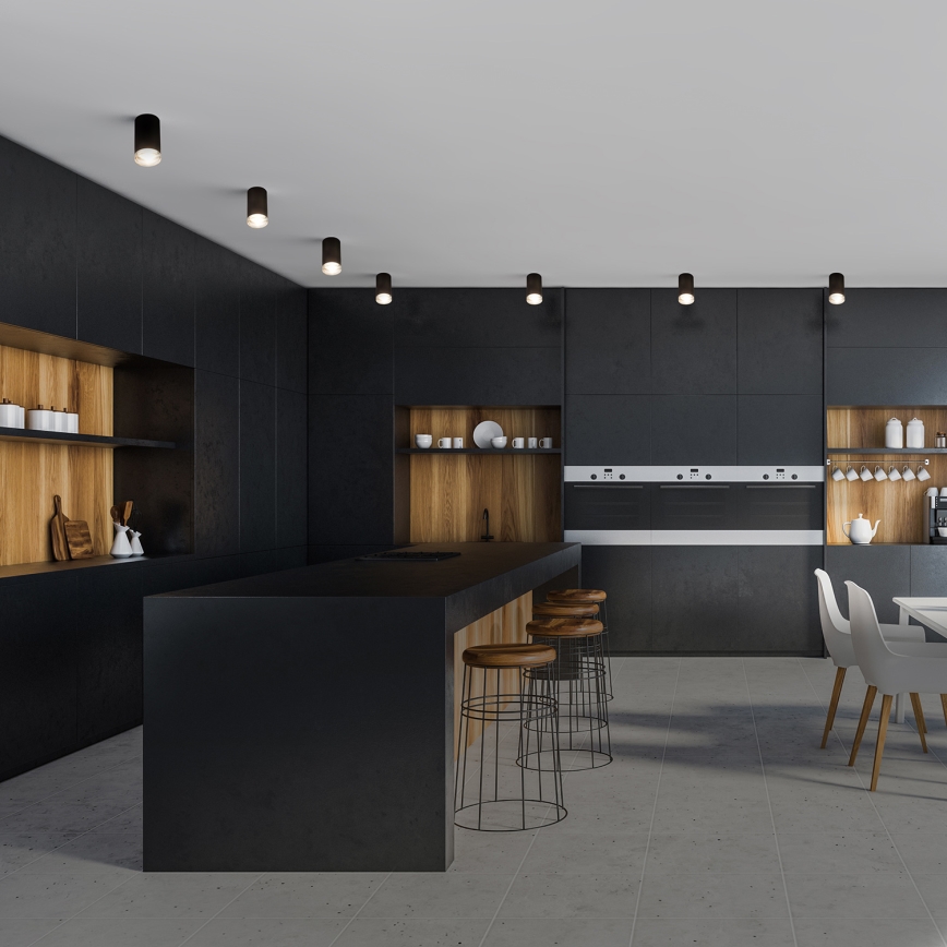 Brilagi - Спот за баня SELE 1xGU10/30W/230V IP44 черен