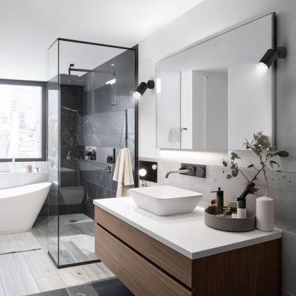 Brilagi - Спот за баня SELE 1xGU10/30W/230V IP44 черен