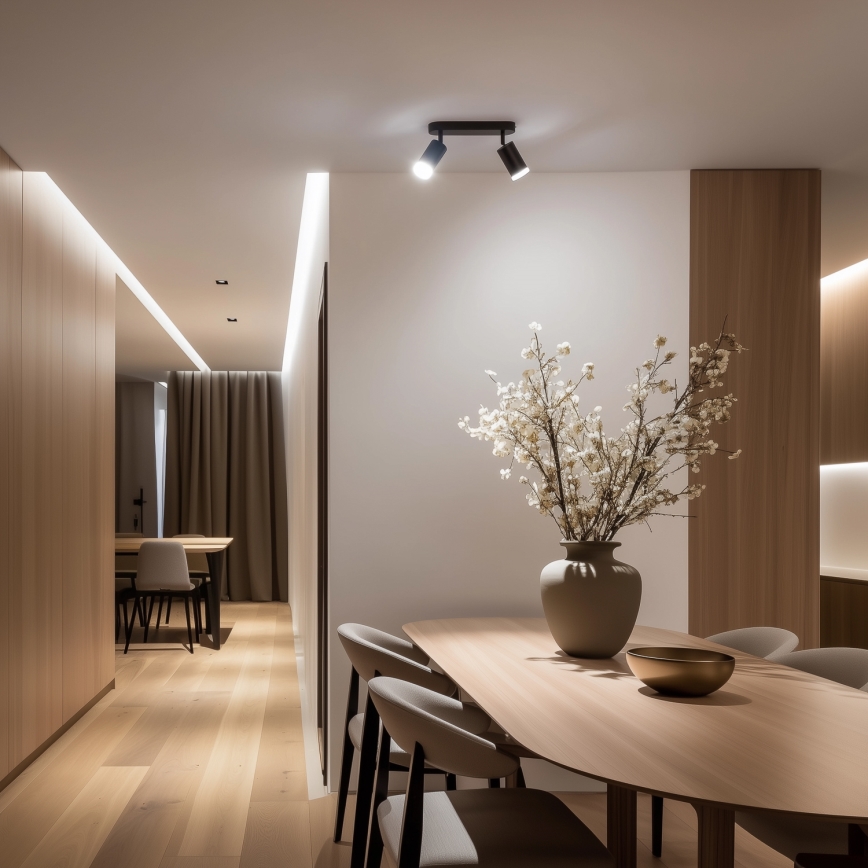 Brilagi - Спот за баня SELE 2xGU10/30W/230V IP44 черен