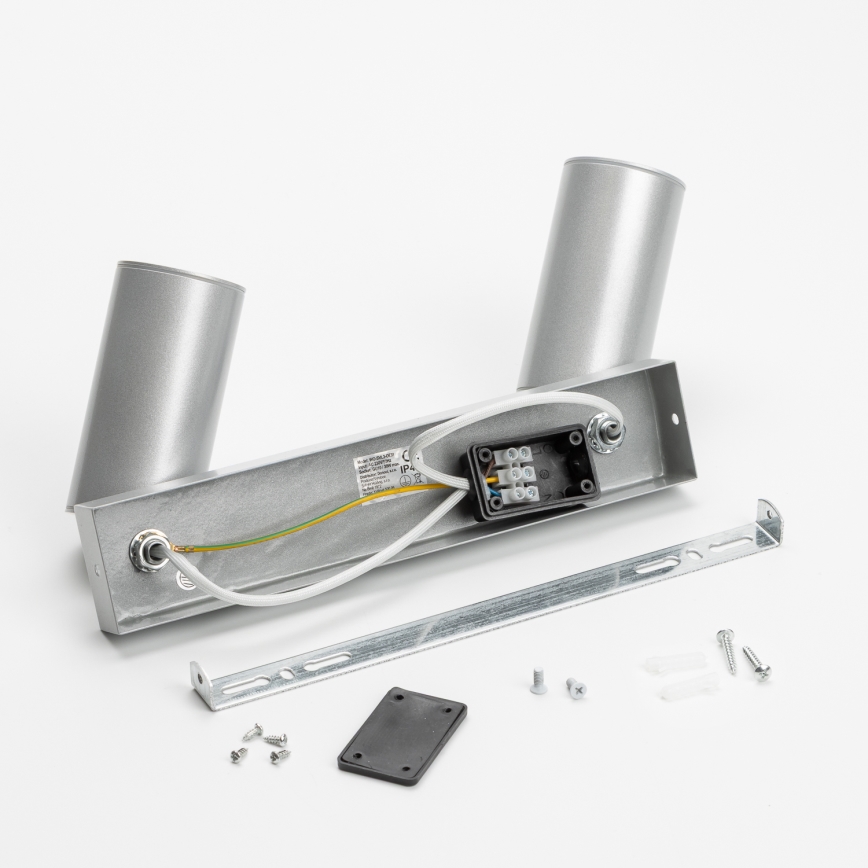 Brilagi - Спот за баня SELE 2xGU10/30W/230V IP44 сребрист