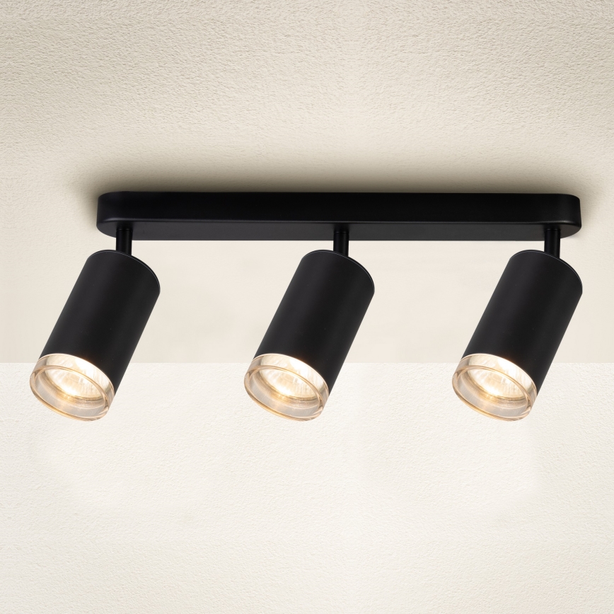 Brilagi - Спот за баня SELE 3xGU10/30W/230V IP44 черен