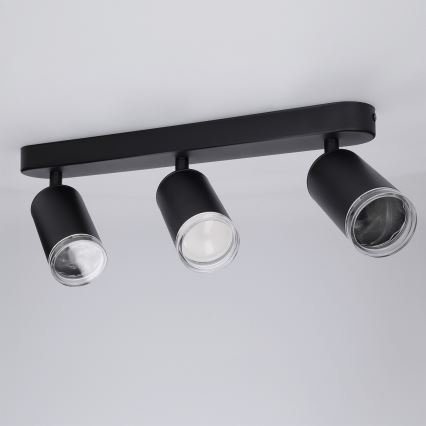 Brilagi - Спот за баня SELE 3xGU10/30W/230V IP44 черен